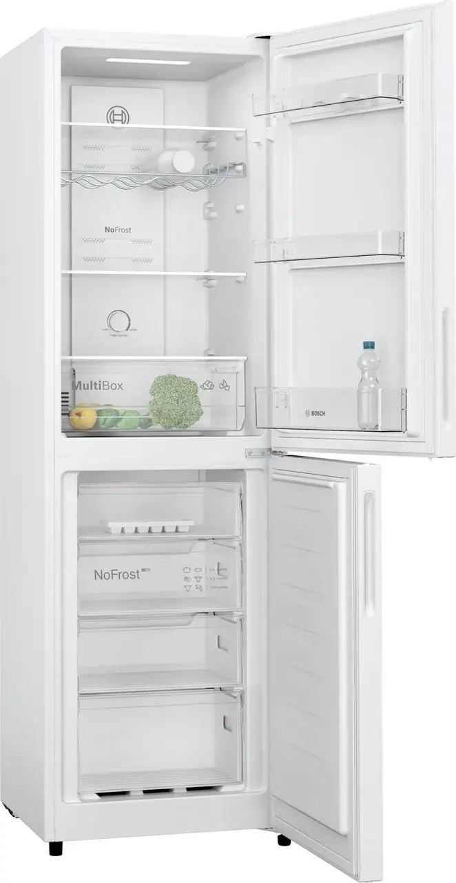 Bosch Series 2 KGN27NWEAG 50/50 Frost Free Fridge Freezer - White | Atlantic Electrics - 40157497688287 