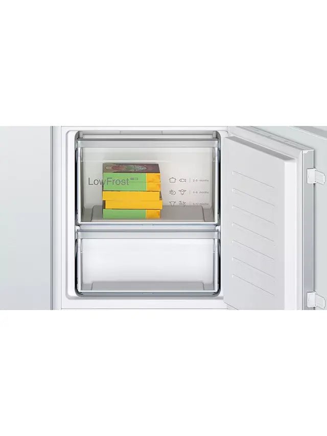 Bosch Series 2 KIV87NSE0G Integrated 70/30 Fridge Freezer - White | Atlantic Electrics - 40452112089311 