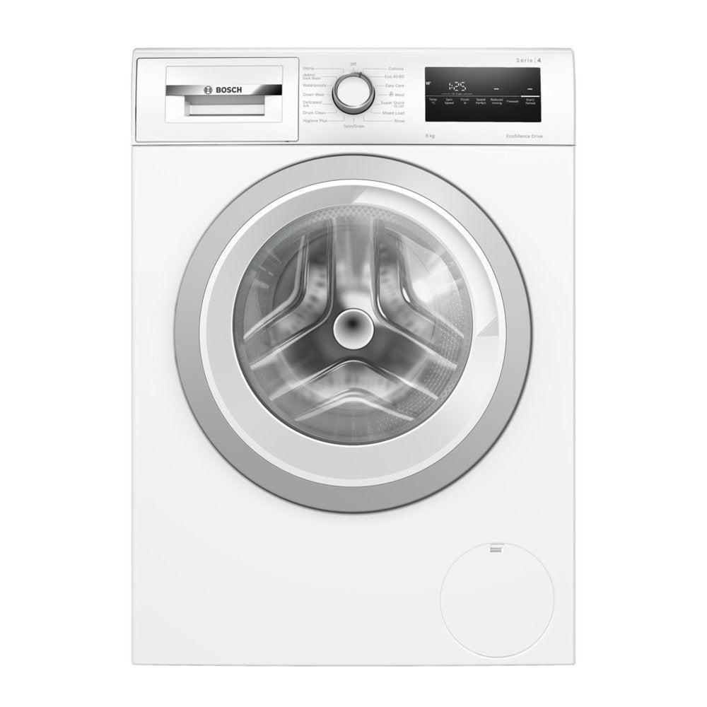 Bosch Series 4 WAN28250GB Freestanding Washing Machine, 8kg Load, 1400rpm Spin, White | Atlantic Electrics