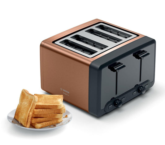 Bosch TAT4P449GB 4 Slice Toaster Copper | Atlantic Electrics