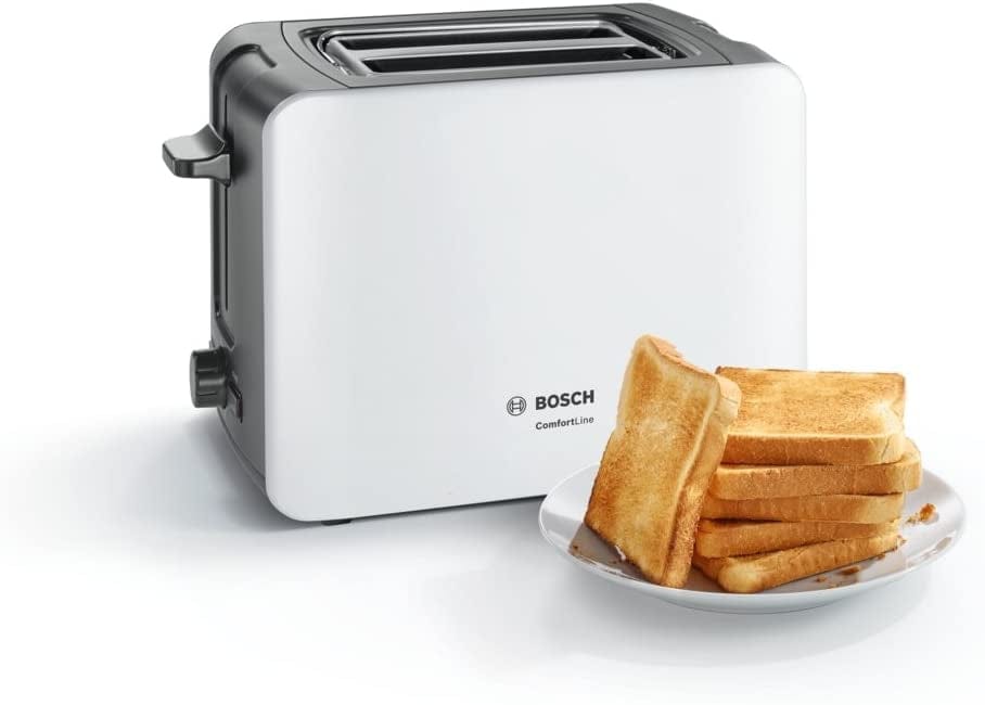 Bosch TAT6A111GB 2 Slice Toaster - White | Atlantic Electrics - 39477782675679 