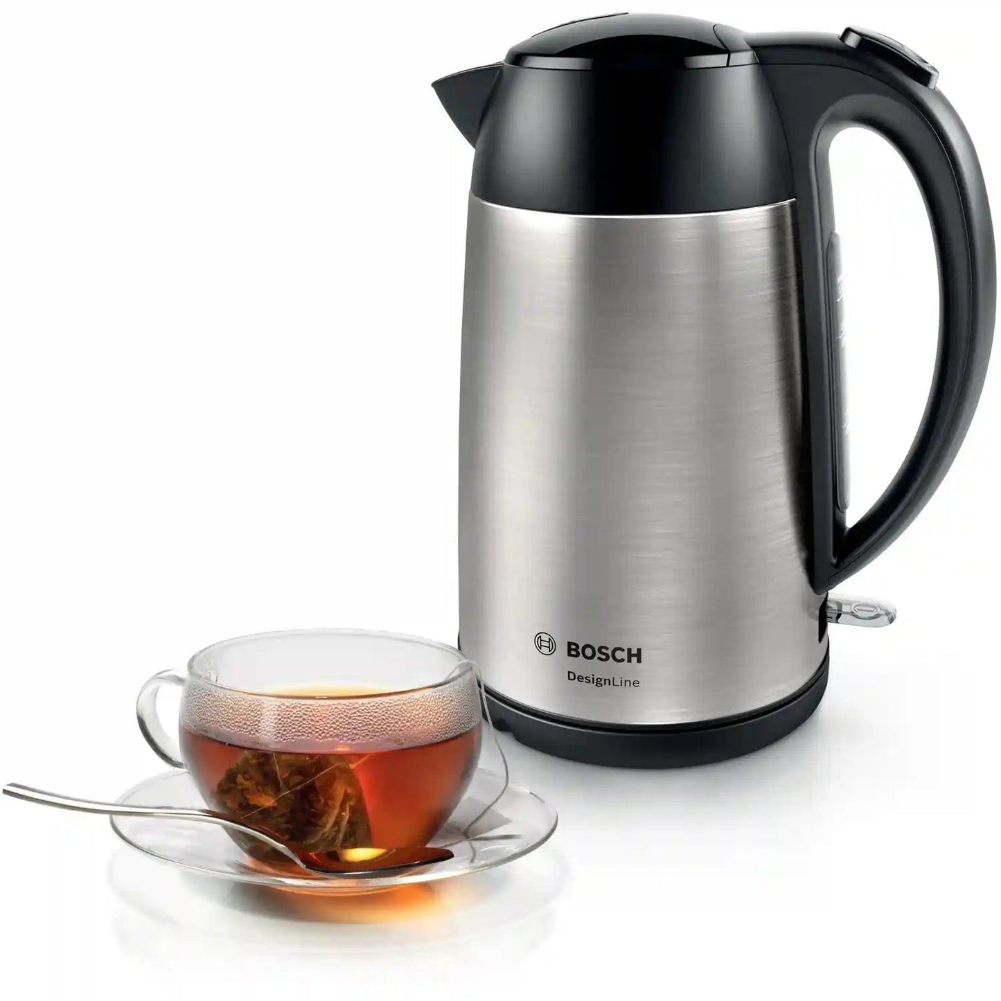 Bosch TWK3P420GB 1.7L 3KW Designline Kettle - Stainless Steel | Atlantic Electrics