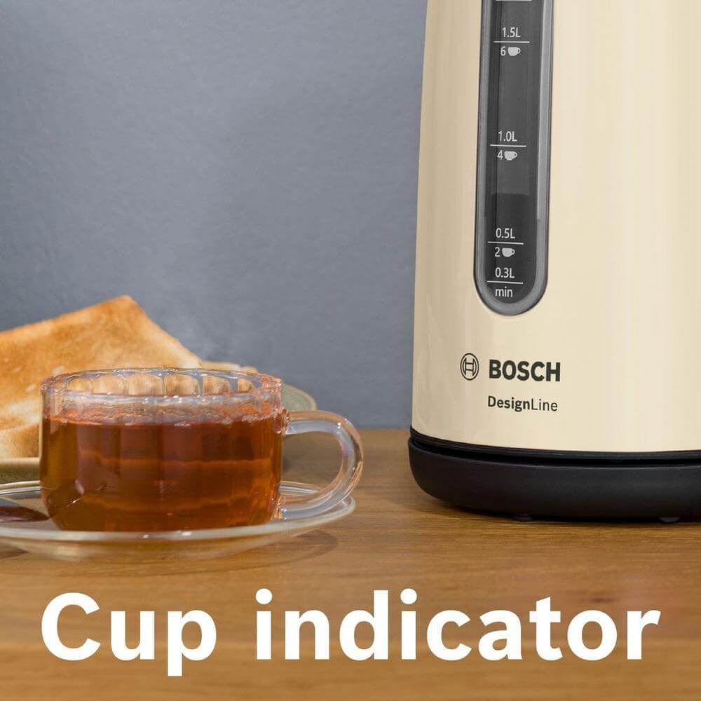 Bosch TWK4P437GB 1.7 Litre, Traditional Kettle - Cream | Atlantic Electrics - 39477786312927 