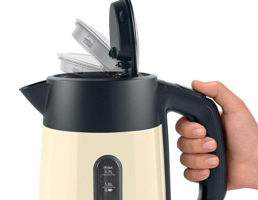 Bosch TWK4P437GB 1.7 Litre, Traditional Kettle - Cream | Atlantic Electrics - 39477786345695 