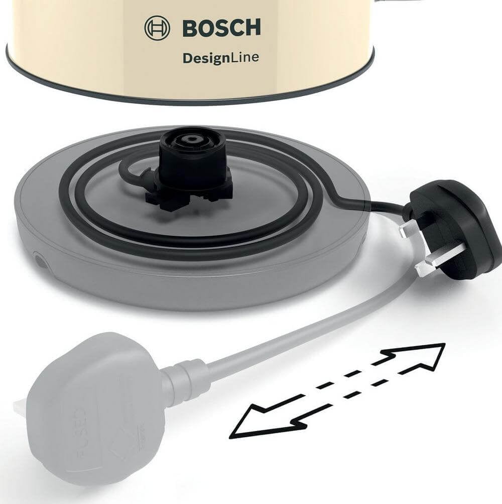 Bosch TWK4P437GB 1.7 Litre, Traditional Kettle - Cream | Atlantic Electrics - 39477786181855 