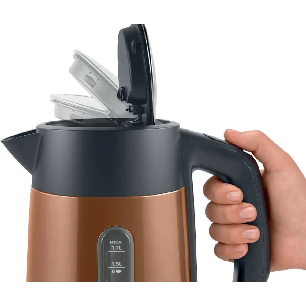 Bosch TWK4P439GB 1.7L 3000W Traditional Kettle Copper | Atlantic Electrics