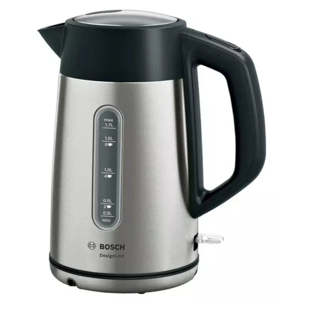 Bosch TWK4P440GB 3000W DesignLine Kettle - Stainless Steel | Atlantic Electrics - 39477784379615 