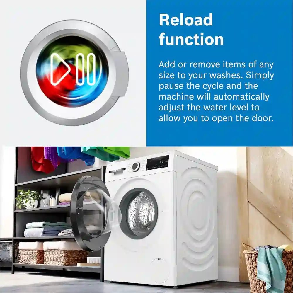 Bosch WGG2449RGB 9kg Freestanding Washing Machine with 1400 rpm - Graphite | Atlantic Electrics - 40192686850271 