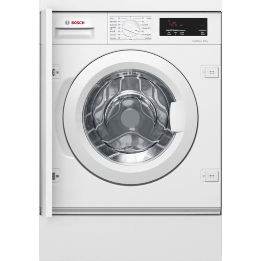 Bosch WIW28301GB Integrated 8kg 1400 Spin Washing Machine with VarioPerfect - White | Atlantic Electrics