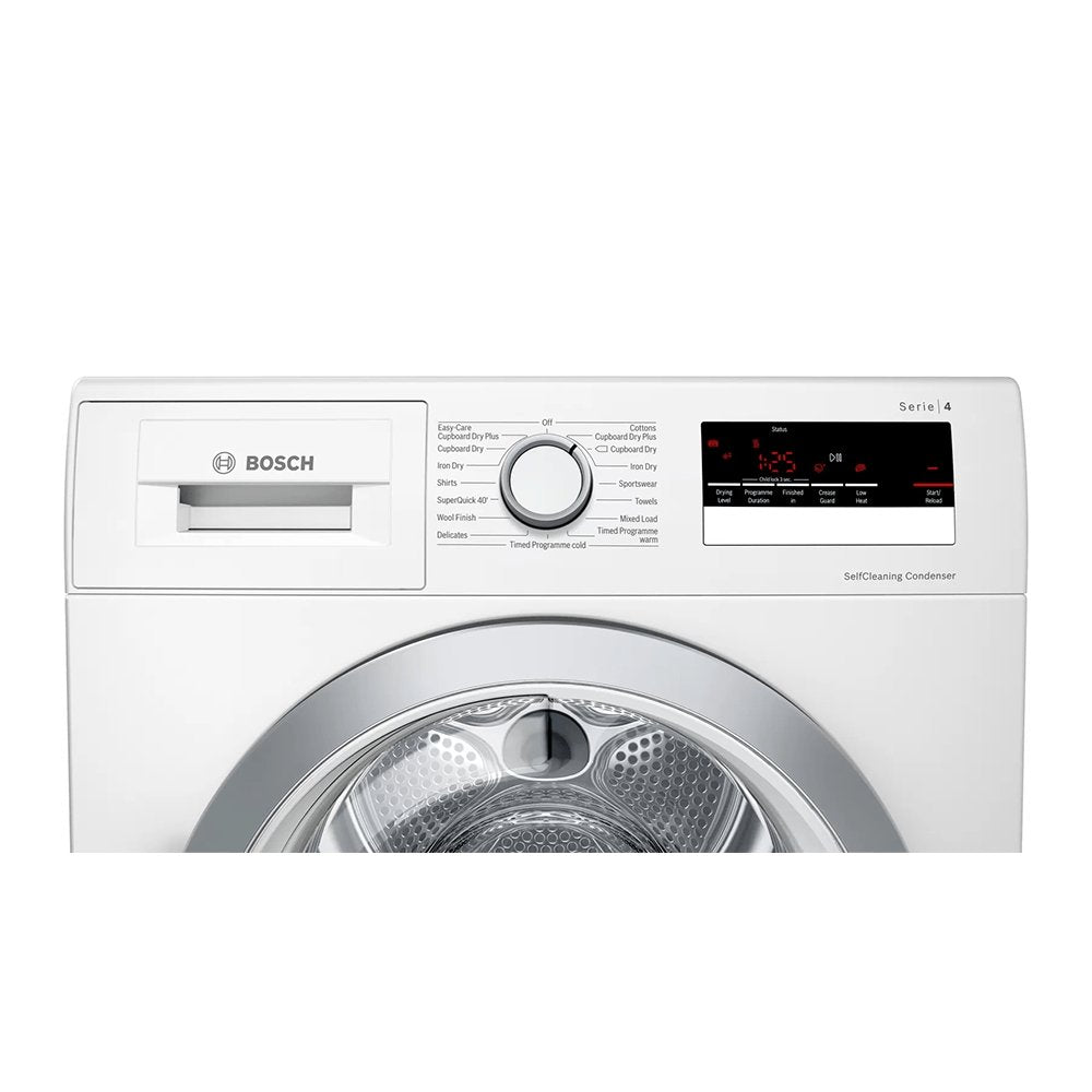 Bosch WTW85231GB 8kg Heat Pump Tumble Dryer, 59.8cm Wide- White | Atlantic Electrics - 39477791654111 