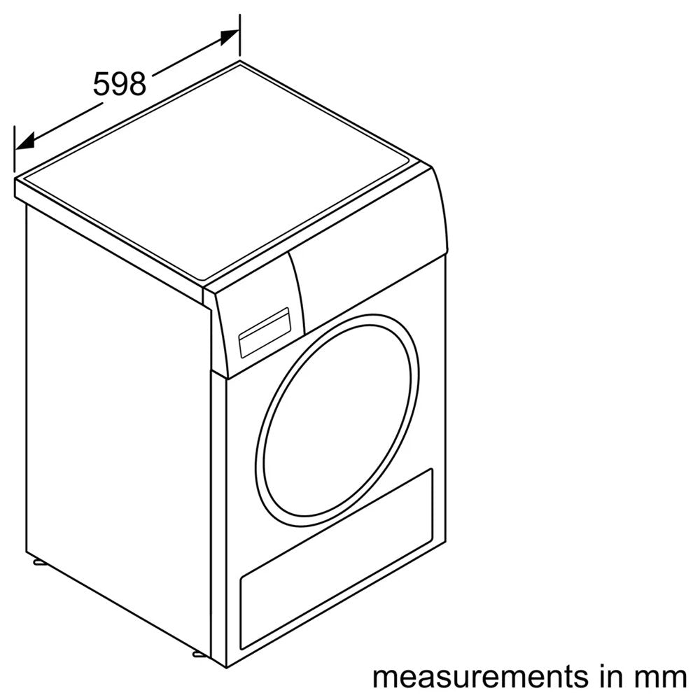 Bosch WTW85231GB 8kg Heat Pump Tumble Dryer, 59.8cm Wide- White | Atlantic Electrics - 39477791817951 