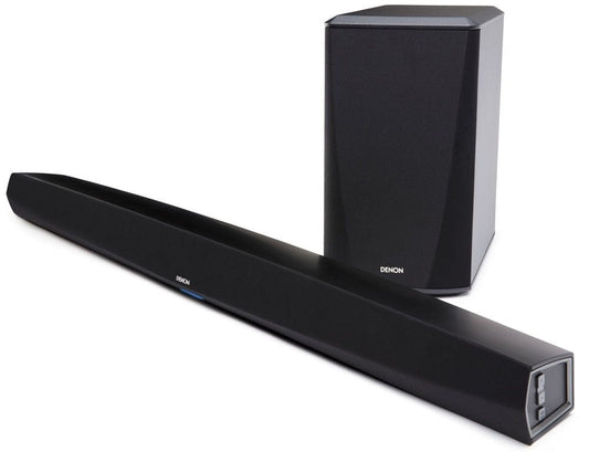 Denon DHTS516H Soundbar 2.1 Wireless Surround Sound System with Apple AirPlay Alexa Google Assistant Siri and Heos | Atlantic Electrics