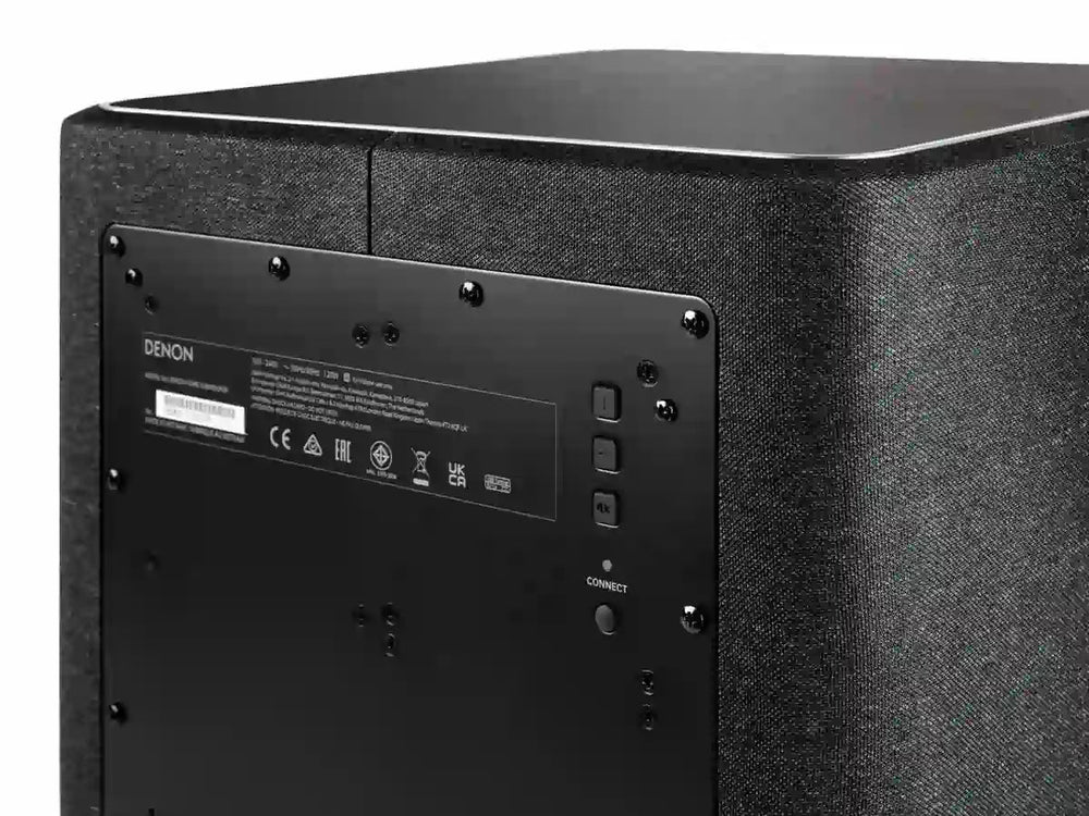 Denon DHTSUB Smart Wireless Subwoofer with HEOS Built-In - Black | Atlantic Electrics - 40452119199967 