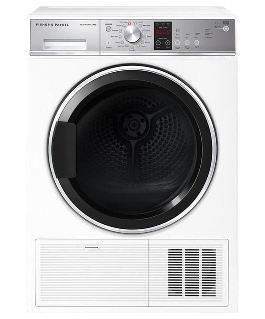 Fisher & Paykel DH9060P2 9Kg Heat Pump Condenser Tumble Dryer - White | Atlantic Electrics