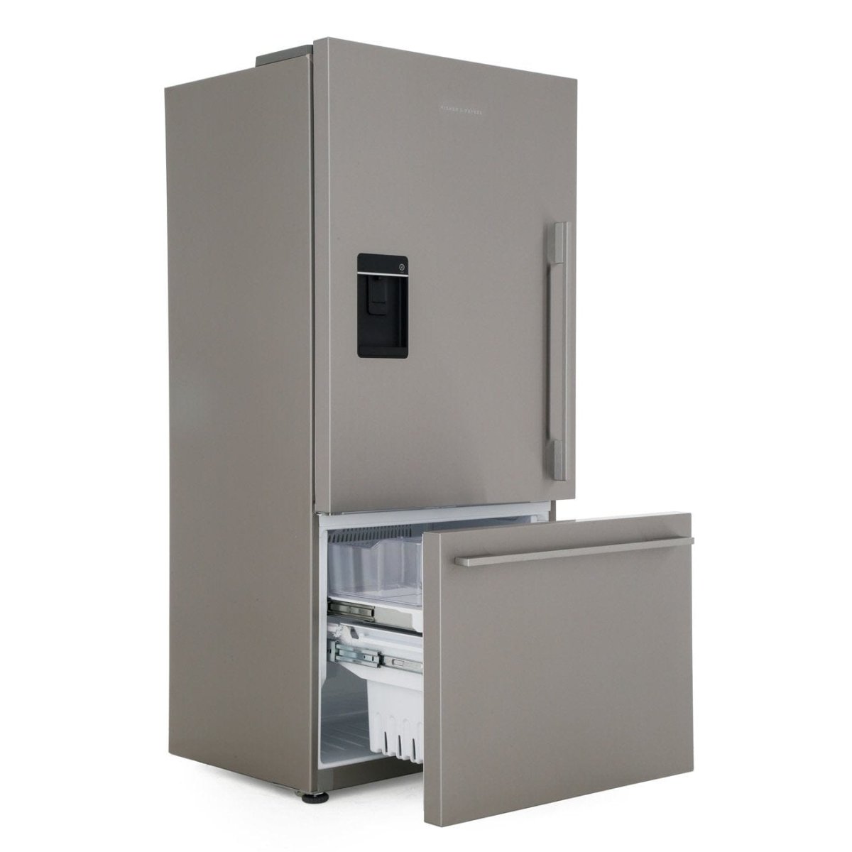 Fisher & Paykel RF522WDLUX5 79cm Plumbed Freestanding Fridge-Freezer Stainless Steel | Atlantic Electrics