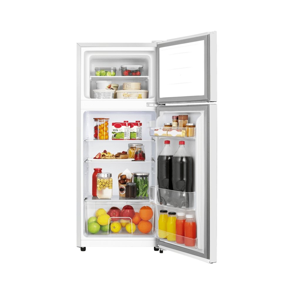 Fridgemaster MTM48120MF 121 Litre Freestanding Fridge Freezer, 48.1cm Wide - White | Atlantic Electrics - 39477864890591 