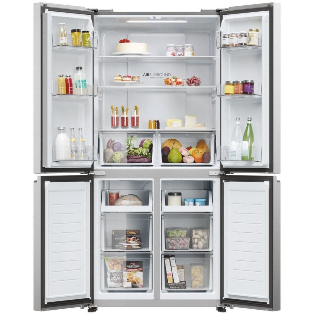 Haier HCR3818ENMM Freestanding American Style Refrigeration - Inox | Atlantic Electrics