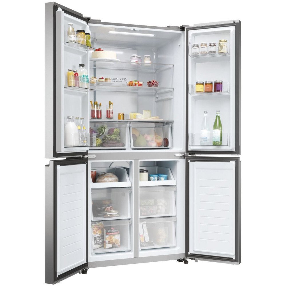 Haier HCR3818ENMM Freestanding American Style Refrigeration - Inox | Atlantic Electrics