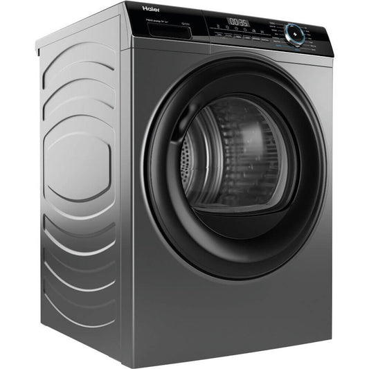 Haier HD90A2939SUK 9kg Heat Pump Tumble Dryer Graphite | Atlantic Electrics