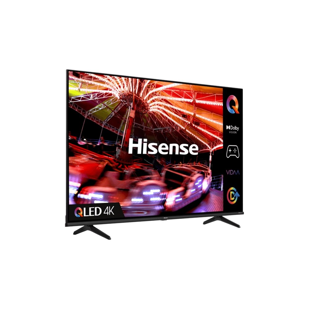 Hisense 43E7HQTUK 43" 4K QLED Smart TV, 96.3cm Wide - Black | Atlantic Electrics - 39477875212511 