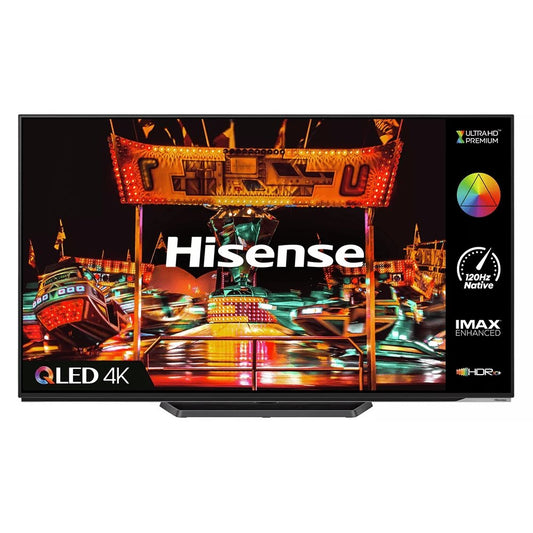 Hisense 65A85HTUK 65" 4K UHD HDR OLED Smart TV, with Freeview - 144.9cm Wide | Atlantic Electrics