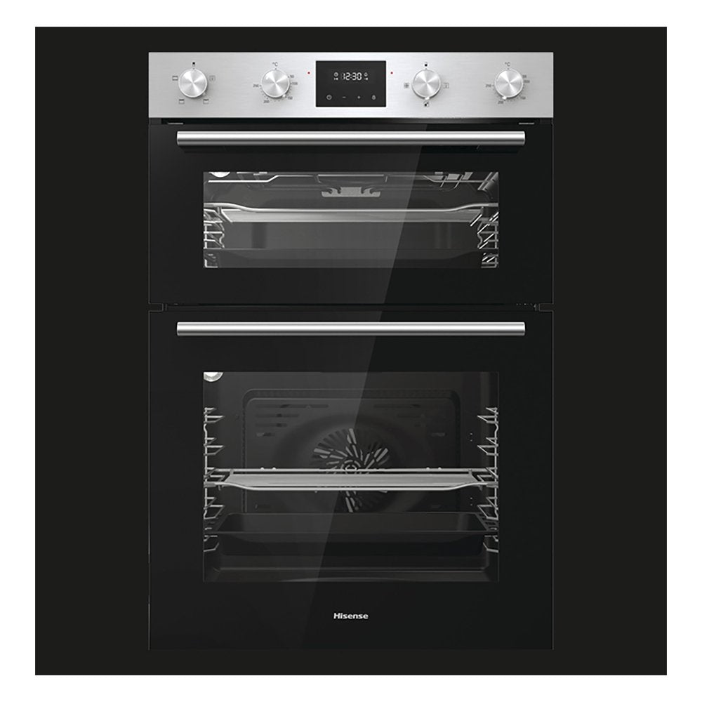 Hisense BID95211XUK 59.4cm Built In Electric Double Oven - Stainless Steel - | Atlantic Electrics - 39477895463135 