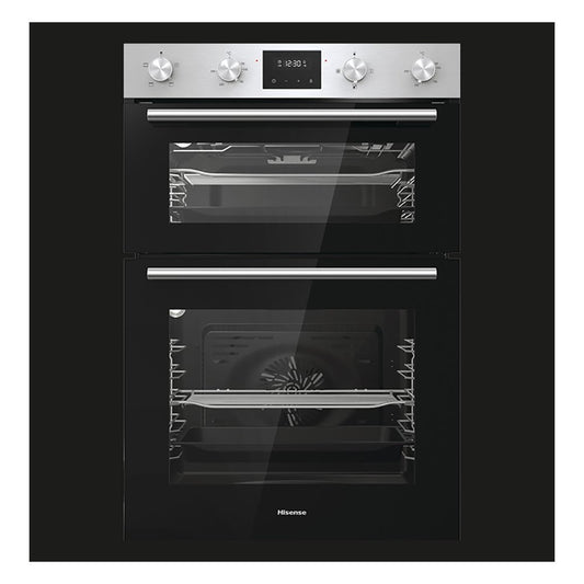 Hisense BID95211XUK 59.4cm Built In Electric Double Oven - Stainless Steel - | Atlantic Electrics