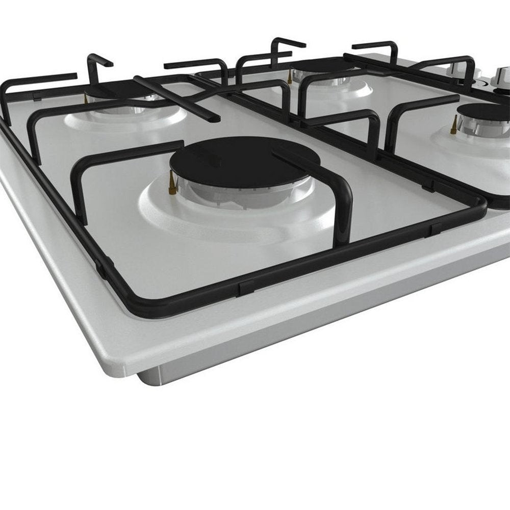 Hisense GM642XSUK 58cm Gas Hob Stainless Steel | Atlantic Electrics - 39477896151263 