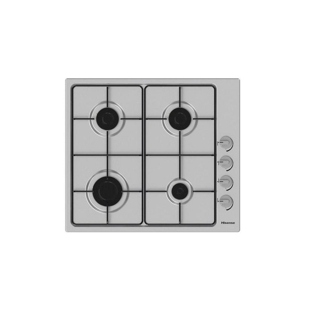 Hisense GM642XSUK 58cm Gas Hob Stainless Steel | Atlantic Electrics - 39477896085727 