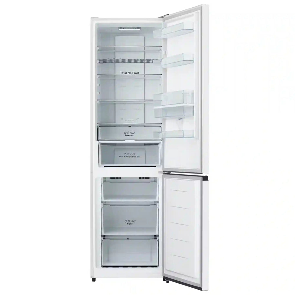 Hisense RB435N4WWE 65cm Frost Free Fridge Freezer 2m St/St NP Water E - White | Atlantic Electrics - 40452160913631 