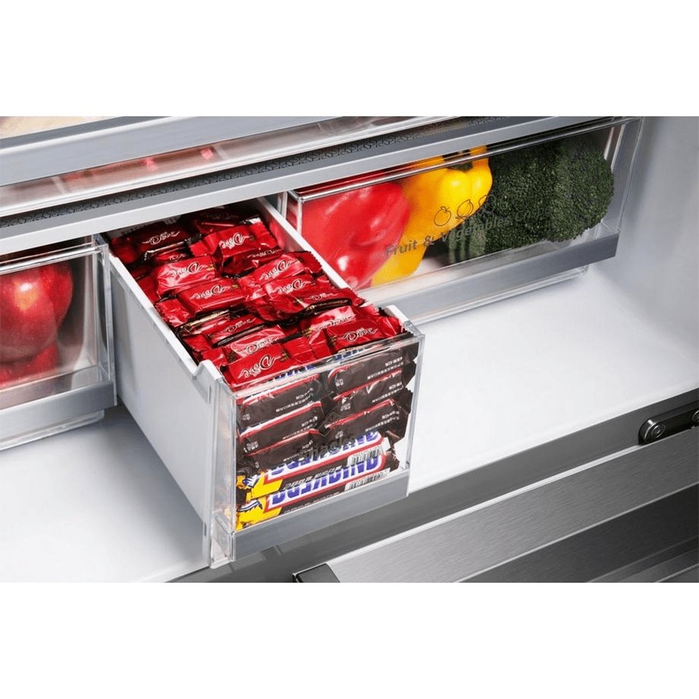 Hisense RF749N4WIF 91.4cm Frost Free American Style Fridge Freezer Stainless Steel | Atlantic Electrics - 39477898543327 