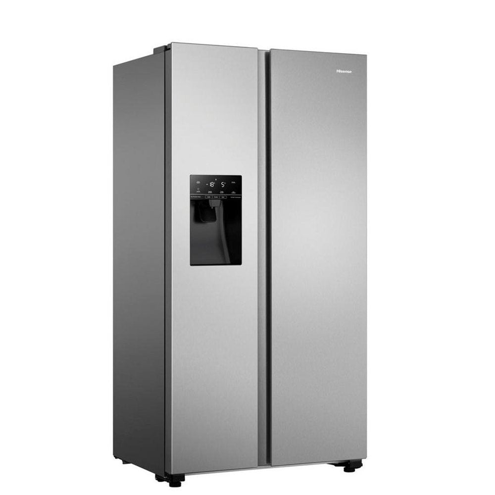 Hisense RS694N4TCF 91cm Frost Free American Style Fridge Freezer Stainless Steel | Atlantic Electrics - 39477900280031 