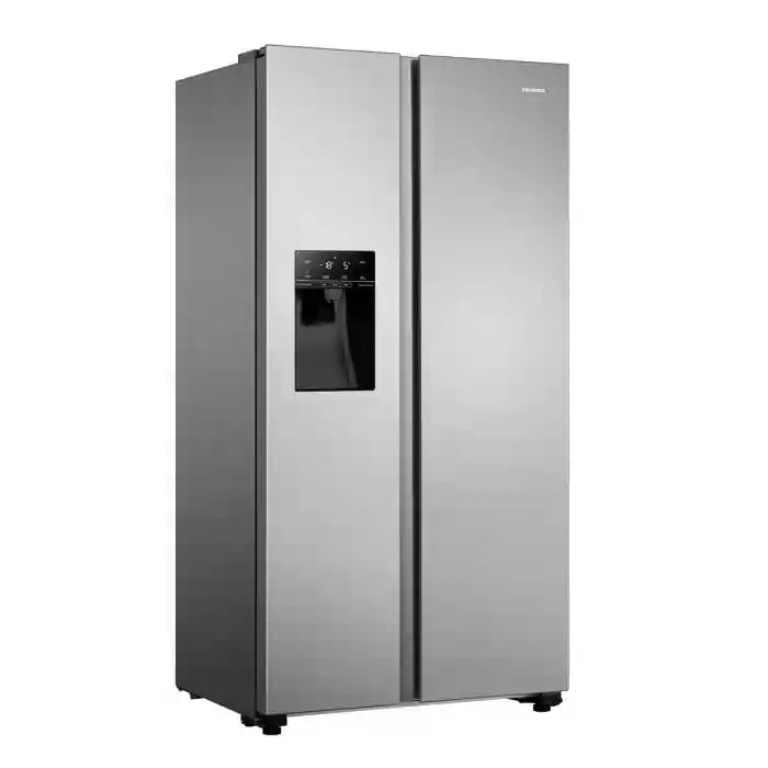 Hisense RS694N4TIE 91cm No Frost American Style Fridge Freezer - Stainless Steel | Atlantic Electrics - 40452160782559 