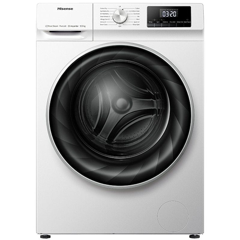 Hisense WDQY9014EVJM 9kg 6kg 1400 Spin Washer Dryer White | Atlantic Electrics - 39477902278879 