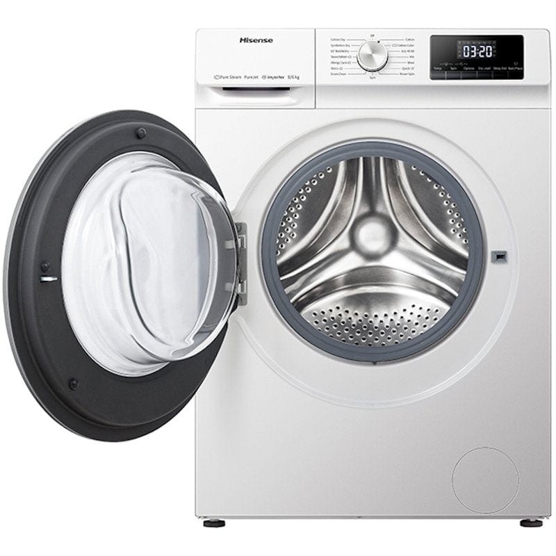 Hisense WDQY9014EVJM 9kg 6kg 1400 Spin Washer Dryer White | Atlantic Electrics - 39477902508255 