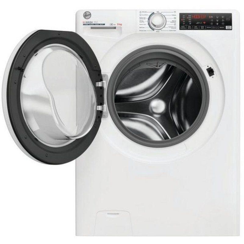 HOOVER H3WPS496TAM6 1400 SPIN 9KG WASHING MACHINE - White | Atlantic Electrics - 40456497627359 