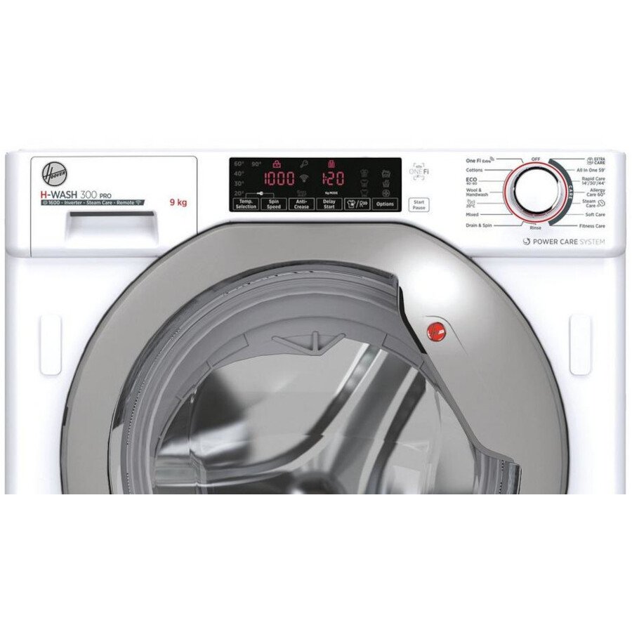 Hoover HBWOS69TAMSE 9 Kg 1600 spin Integrated Washing Machine - White | Atlantic Electrics - 40917044199647 