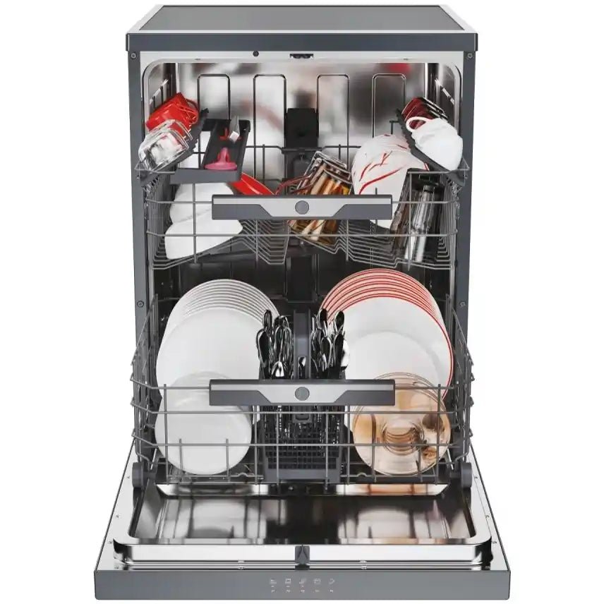 Hoover HF4C7L0A 60cm Dishwasher in 14 Place Settings - Graphite | Atlantic Electrics