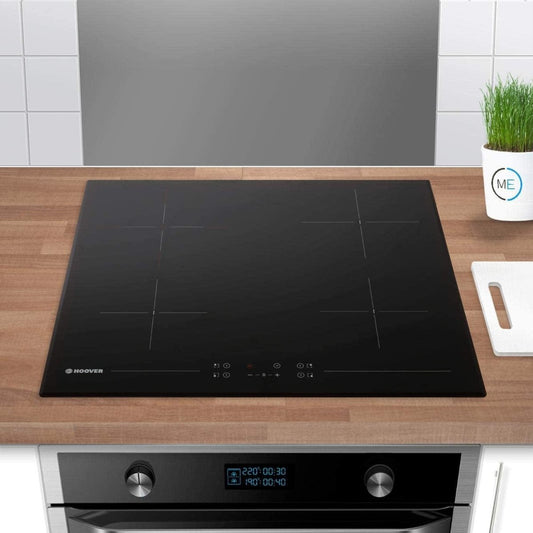 Hoover HH64DB3T 60cm Four Zone Ceramic Hob With Double Zone - Black | Atlantic Electrics