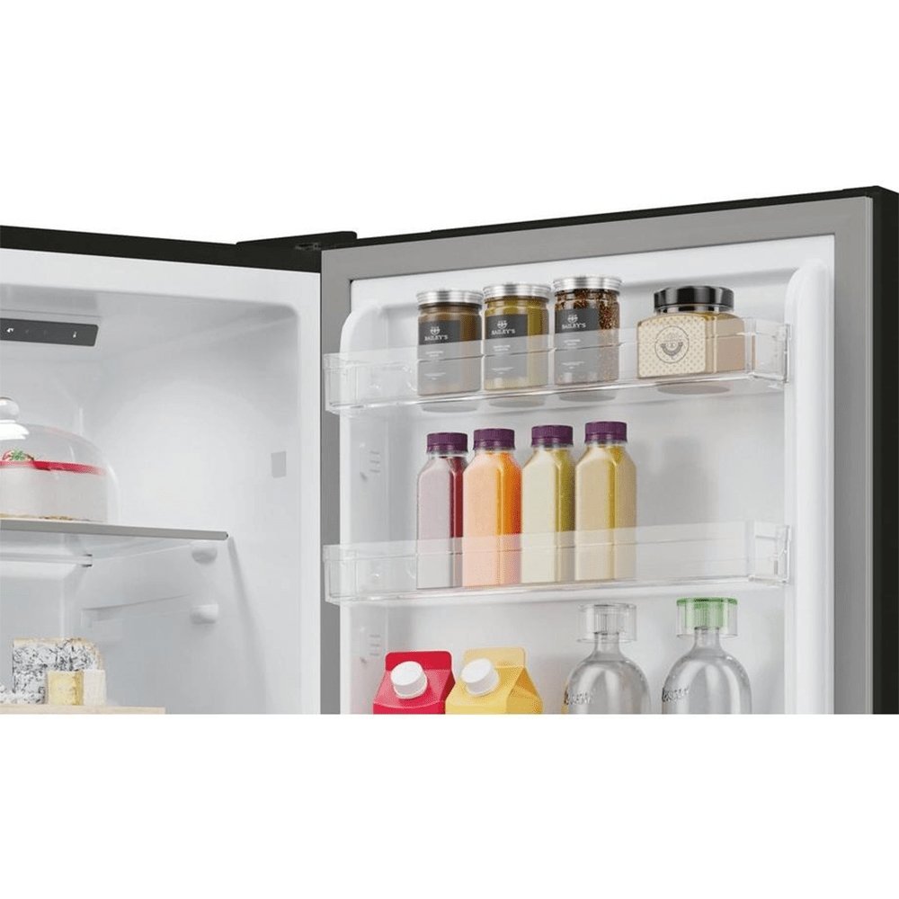 Hoover HVT3CLFCKIHB 54.5cm Static Fridge Freezer Black | Atlantic Electrics - 39477905260767 