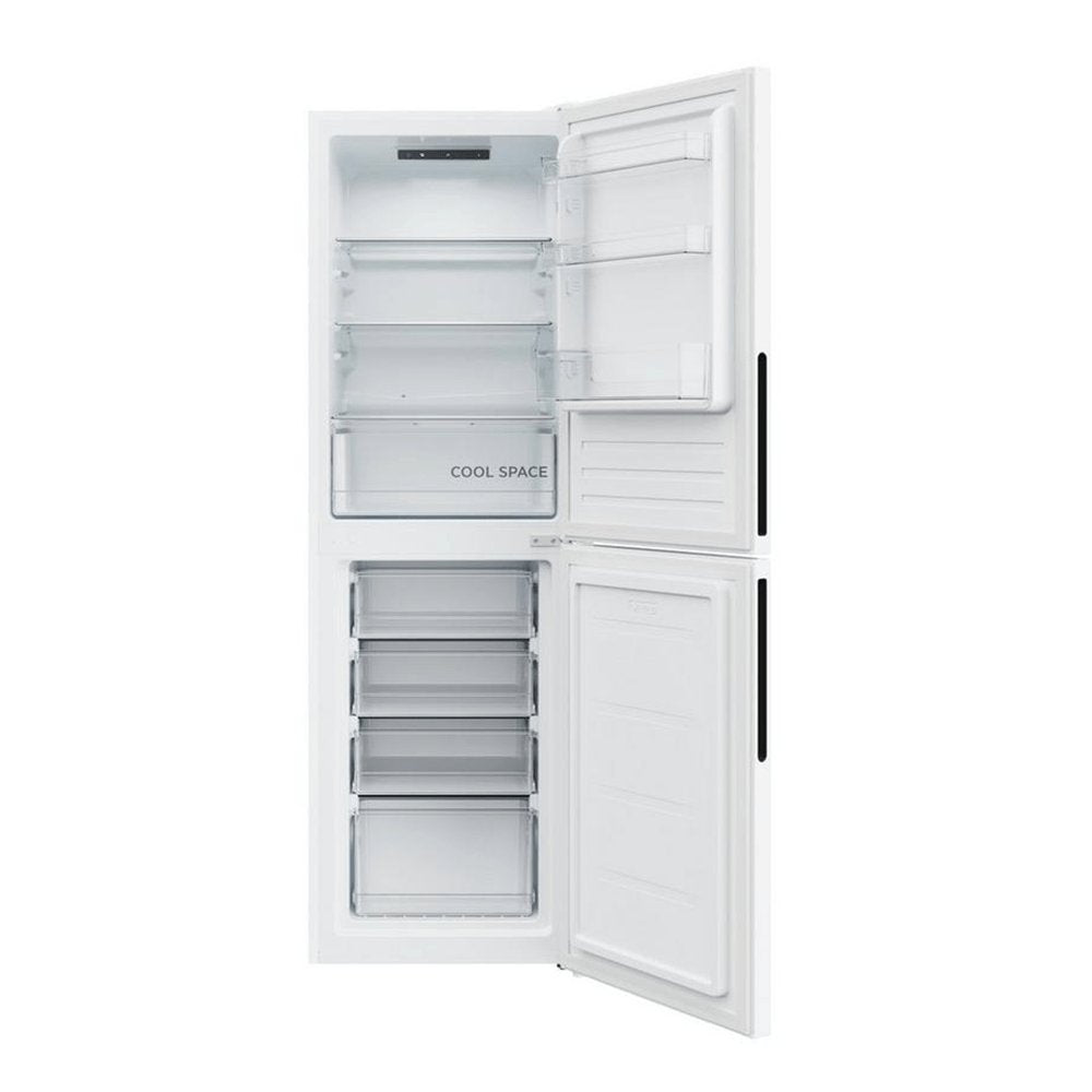 Hoover HVT3CLFCKIHW 54.5cm Static Fridge Freezer White | Atlantic Electrics - 39477906473183 