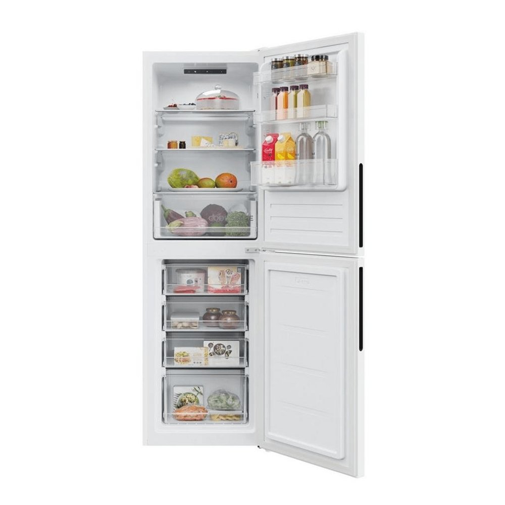 Hoover HVT3CLFCKIHW 54.5cm Static Fridge Freezer White | Atlantic Electrics - 39477906407647 