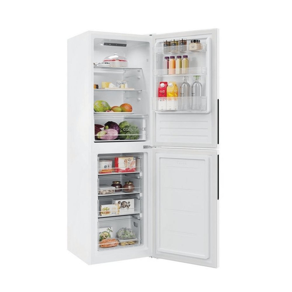 Hoover HVT3CLFCKIHW 54.5cm Static Fridge Freezer White | Atlantic Electrics