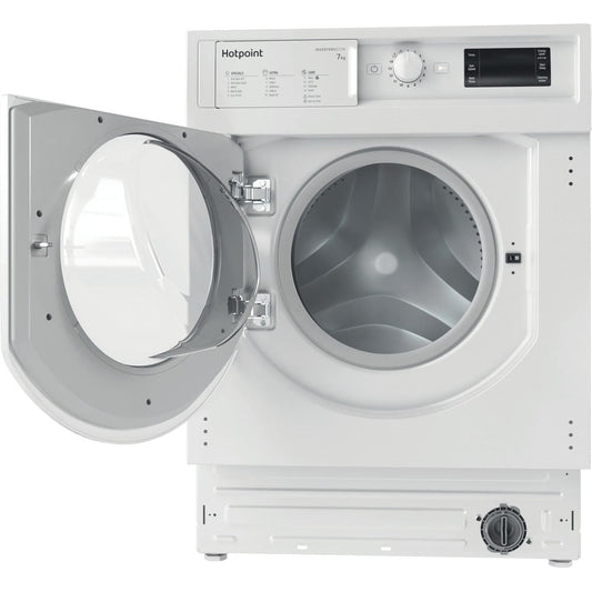 Hotpoint BIWMHG71483UKN 7kg 1400rpm Integrated Washing Machine - White | Atlantic Electrics