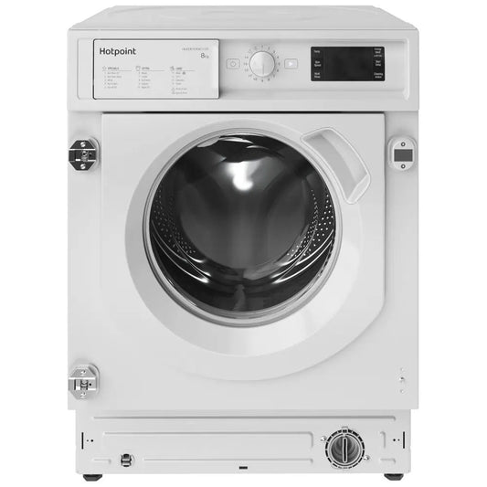 Hotpoint BIWMHG81485UK 8kg 1400rpm Integrated Washing Machine - White | Atlantic Electrics