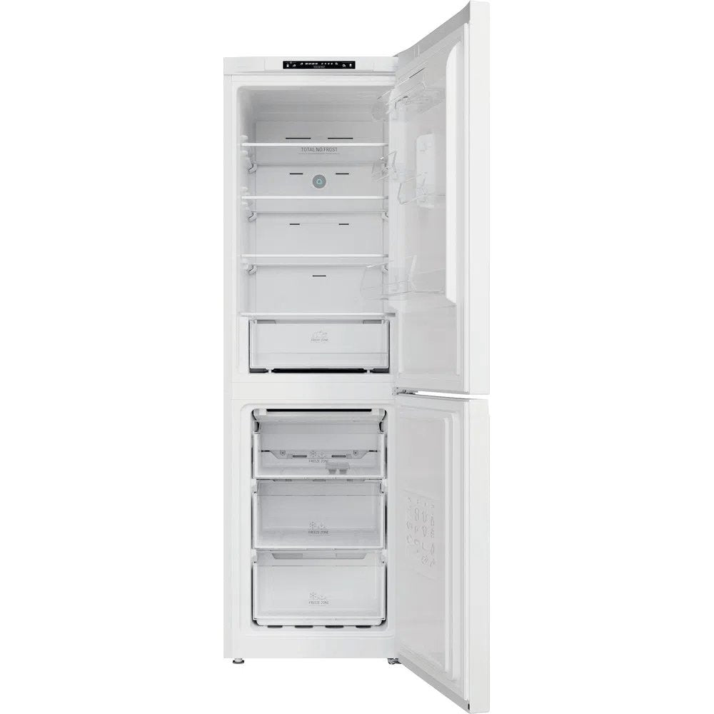 Hotpoint H7X83AW 335 Litre Freestanding Total No Frost Fridge Freezer, 59.6cm Wide - White | Atlantic Electrics - 39477926953183 