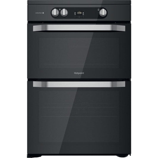 Hotpoint HDM67I9H2CB 60cm Double Oven Induction Electric Cooker - Black | Atlantic Electrics