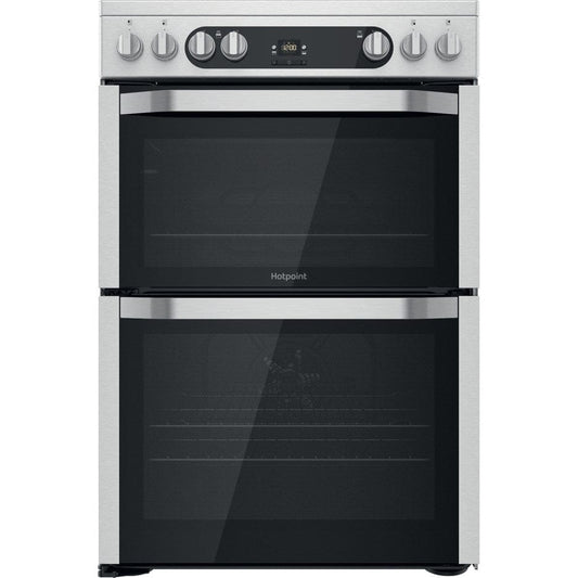 Hotpoint HDM67V9HCX 60cm Double Oven Electric Cooker - Stainless Steel | Atlantic Electrics