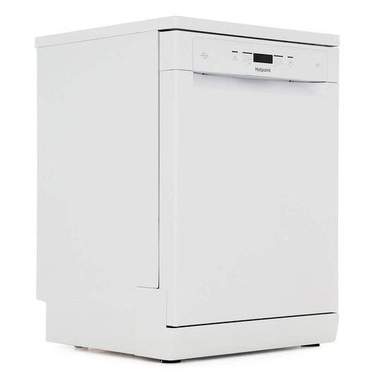 Hotpoint HFC3C26W 60cm Ecotech Dishwasher in White 14 Place Set | Atlantic Electrics