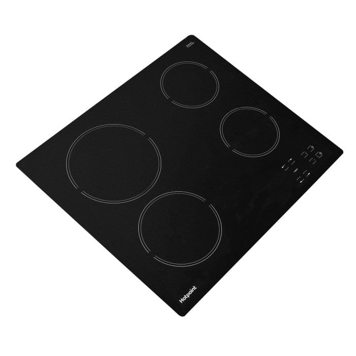 HOTPOINT HR612CH 4 Zone Crystal Finish CeramicTouch Control Hob in Black | Atlantic Electrics